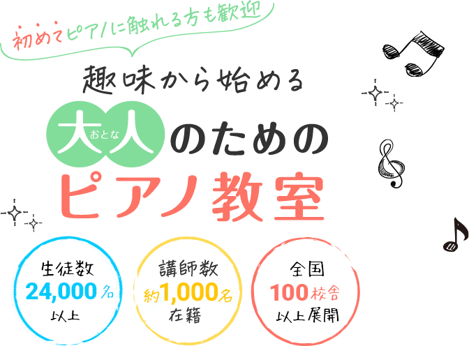 趣味から始める大人のためのピアノ教室