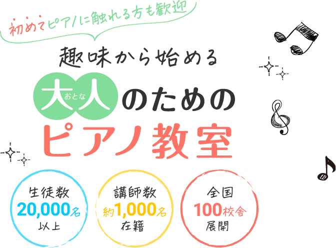 趣味から始める大人のためのピアノ教室