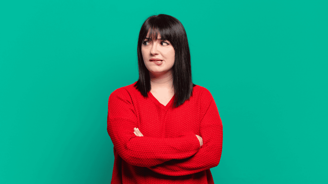 考えている女性